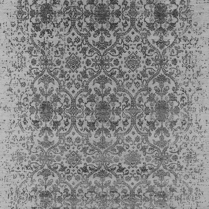 Machine Washable Oriental Gray Industrial Rug, wshurb2548gry