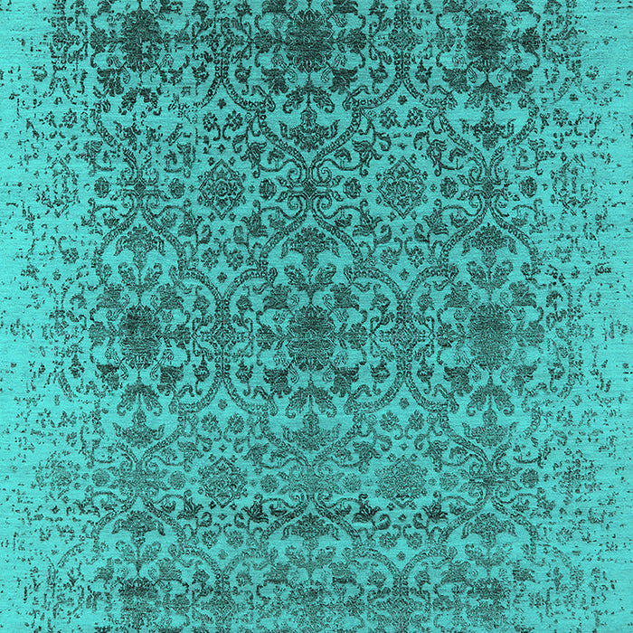 Oriental Turquoise Industrial Rug, urb2548turq