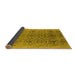 Sideview of Oriental Yellow Industrial Rug, urb2548yw