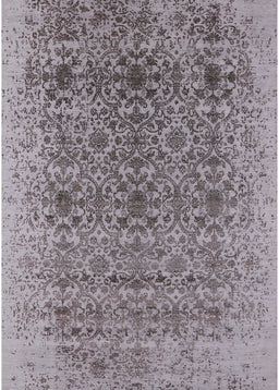 Mid-Century Modern Purple Oriental Rug, urb2548
