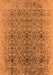 Machine Washable Oriental Orange Industrial Area Rugs, wshurb2548org