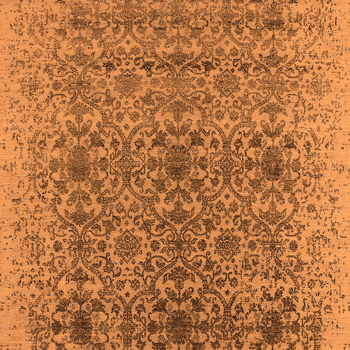 Machine Washable Oriental Orange Industrial Area Rugs, wshurb2548org
