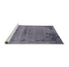 Sideview of Machine Washable Industrial Modern Purple Navy Blue Rug, wshurb2549