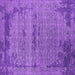 Square Oriental Purple Industrial Rug, urb2549pur