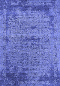 Oriental Blue Industrial Rug, urb2549blu