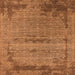 Square Oriental Orange Industrial Rug, urb2549org