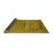 Sideview of Oriental Yellow Industrial Rug, urb2549yw