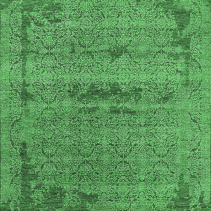 Oriental Emerald Green Industrial Rug, urb2549emgrn