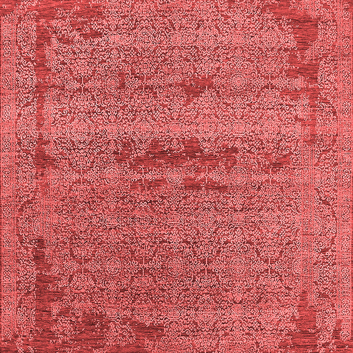 Machine Washable Oriental Red Industrial Rug, wshurb2549red