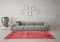 Machine Washable Oriental Red Industrial Rug, wshurb2549red