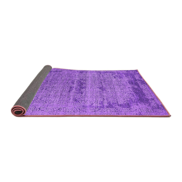 Sideview of Oriental Purple Industrial Rug, urb2549pur