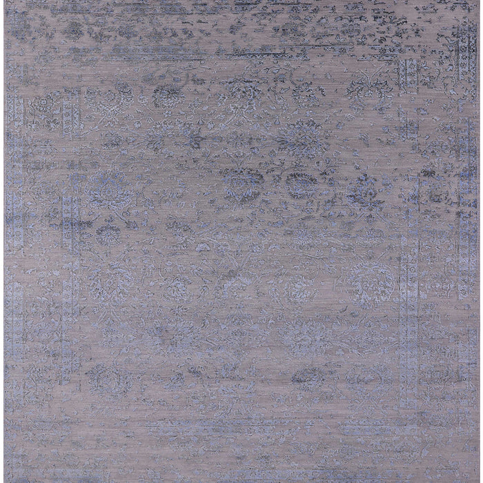 Square Machine Washable Industrial Modern Dark Gray Rug, wshurb2550