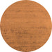 Round Oriental Orange Industrial Rug, urb2550org