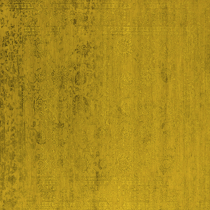 Square Oriental Yellow Industrial Rug, urb2550yw