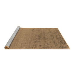 Sideview of Machine Washable Oriental Brown Industrial Rug, wshurb2550brn