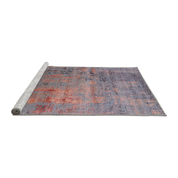 Sideview of Machine Washable Industrial Modern Raspberry Purple Rug, wshurb2551