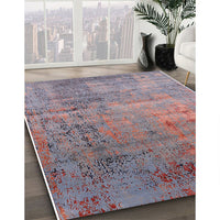 Mid-Century Modern Raspberry Purple Oriental Rug, urb2551