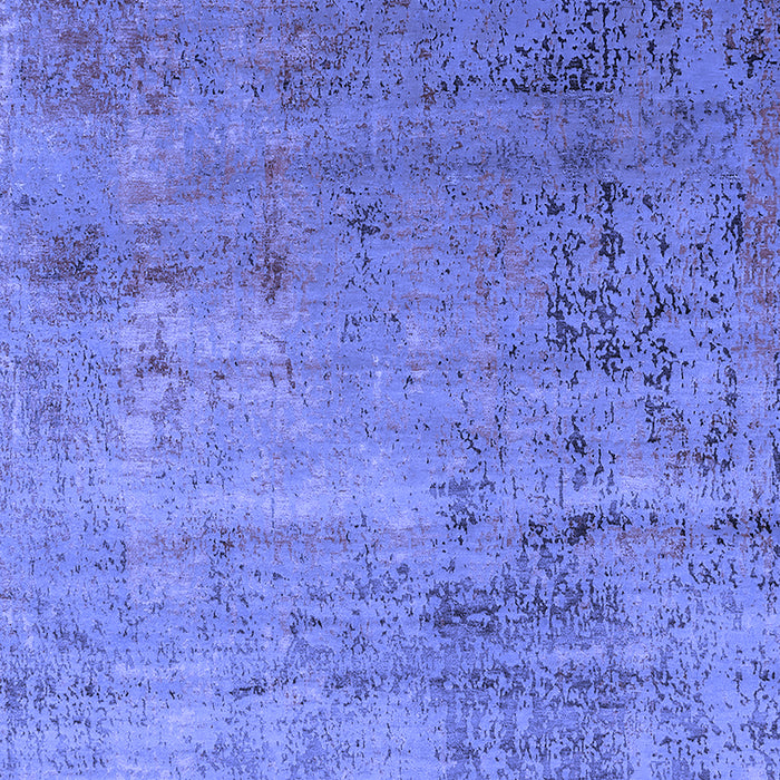 Machine Washable Oriental Blue Industrial Rug, wshurb2551blu