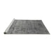 Sideview of Machine Washable Oriental Gray Industrial Rug, wshurb2551gry
