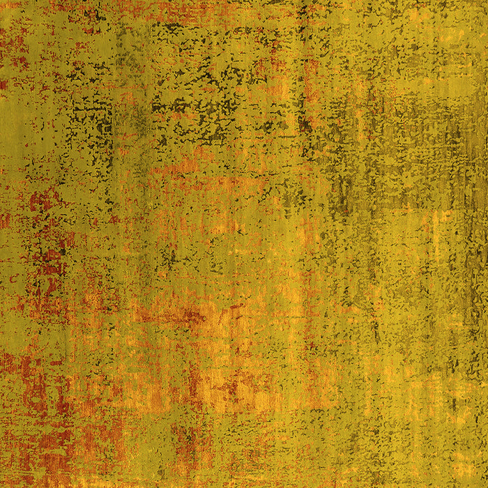 Square Oriental Yellow Industrial Rug, urb2551yw