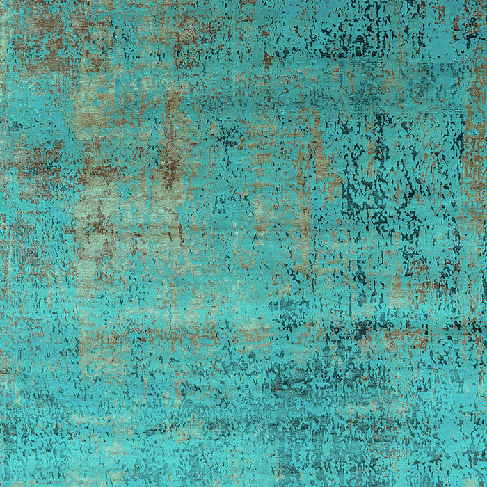 Oriental Turquoise Industrial Rug, urb2551turq