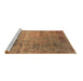 Sideview of Machine Washable Oriental Brown Industrial Rug, wshurb2551brn