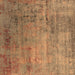 Square Oriental Brown Industrial Rug, urb2551brn