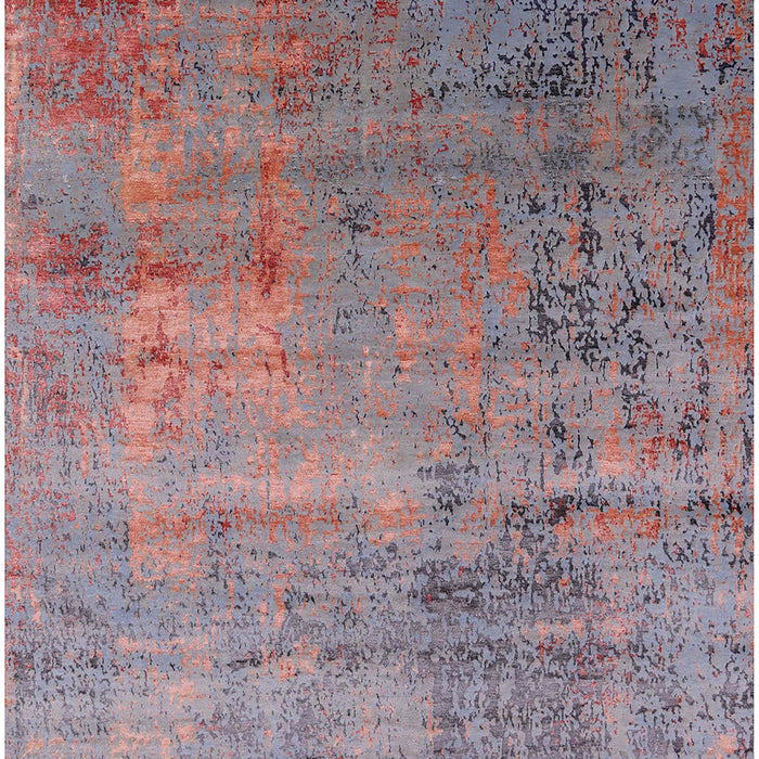 Mid-Century Modern Raspberry Purple Oriental Rug, urb2551