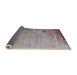 Sideview of Mid-Century Modern Silver Pink Oriental Rug, urb2552