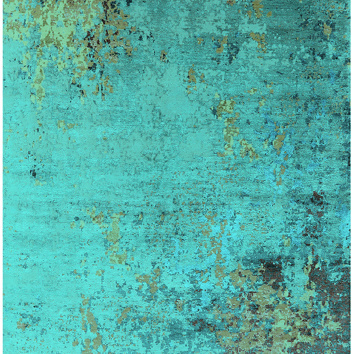 Oriental Turquoise Industrial Rug, urb2552turq