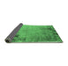 Sideview of Oriental Emerald Green Industrial Rug, urb2552emgrn