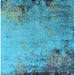 Square Oriental Light Blue Industrial Rug, urb2552lblu