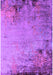Machine Washable Oriental Purple Industrial Area Rugs, wshurb2552pur