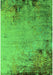 Machine Washable Oriental Green Industrial Area Rugs, wshurb2552grn