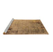 Sideview of Machine Washable Oriental Brown Industrial Rug, wshurb2552brn