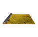 Sideview of Oriental Yellow Industrial Rug, urb2552yw