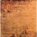 Square Oriental Orange Industrial Rug, urb2552org