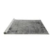 Sideview of Machine Washable Oriental Gray Industrial Rug, wshurb2552gry