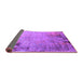 Sideview of Oriental Purple Industrial Rug, urb2552pur