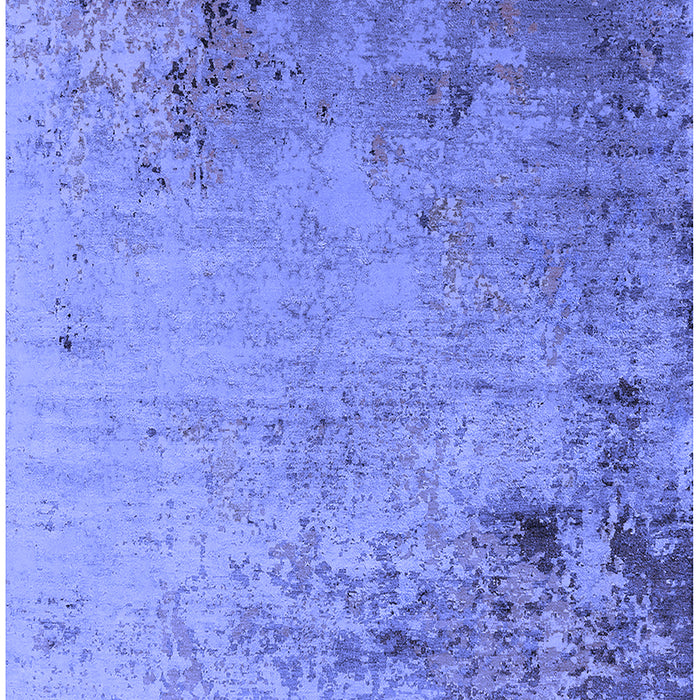 Machine Washable Oriental Blue Industrial Rug, wshurb2552blu