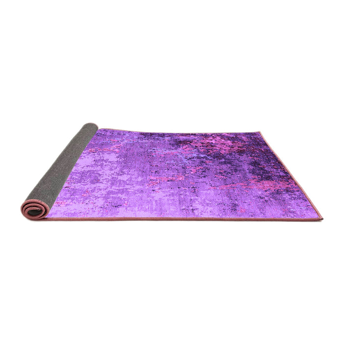 Sideview of Oriental Purple Industrial Rug, urb2553pur