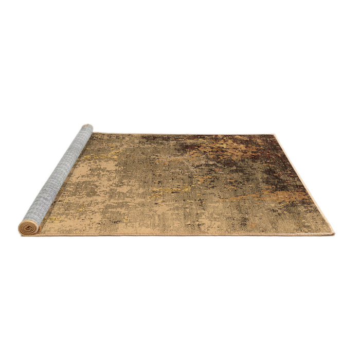 Sideview of Machine Washable Oriental Brown Industrial Rug, wshurb2553brn