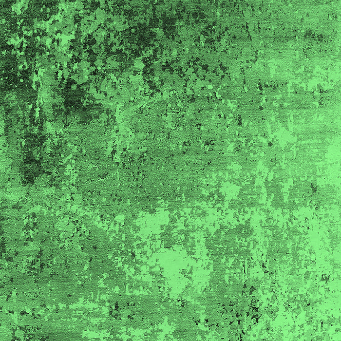 Machine Washable Oriental Emerald Green Industrial Area Rugs, wshurb2553emgrn