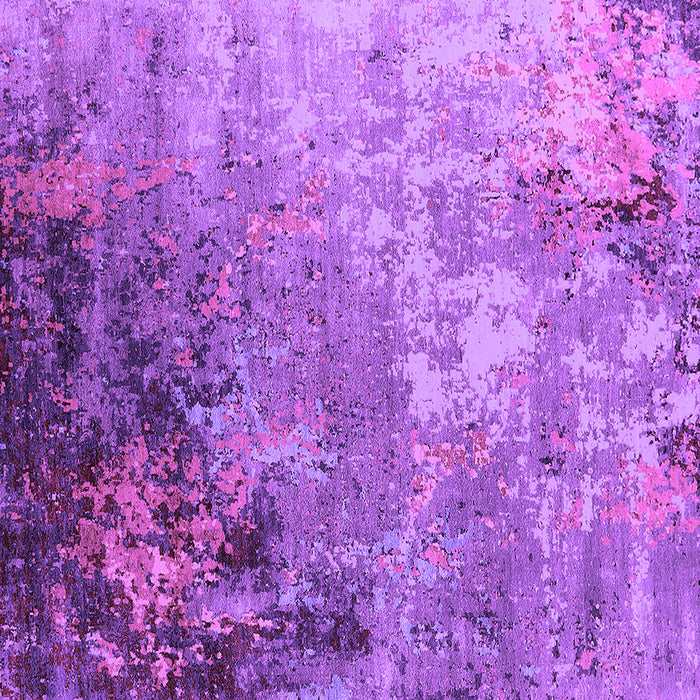 Square Machine Washable Oriental Purple Industrial Area Rugs, wshurb2553pur