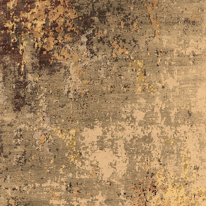 Machine Washable Oriental Brown Industrial Rug, wshurb2553brn