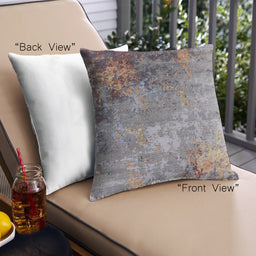 Front View of Mid-Century Modern Urban Square Puce Purple Throw Pillow, 18 inch by 18 inch, pwurb2553