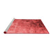 Industrial Red Washable Rugs