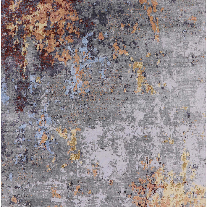 Mid-Century Modern Puce Purple Oriental Rug, urb2553