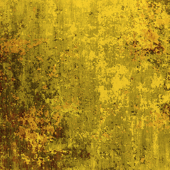 Square Oriental Yellow Industrial Rug, urb2553yw