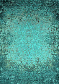 Oriental Turquoise Industrial Rug, urb2554turq